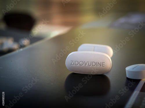 ZIDOVUDINE Tablet Pill Antiviral for AIDS photo