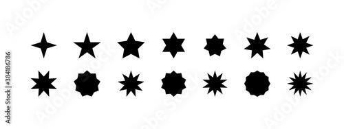 Stars vector icons, isolated. Star. Stars. Vector illustration © smile3377