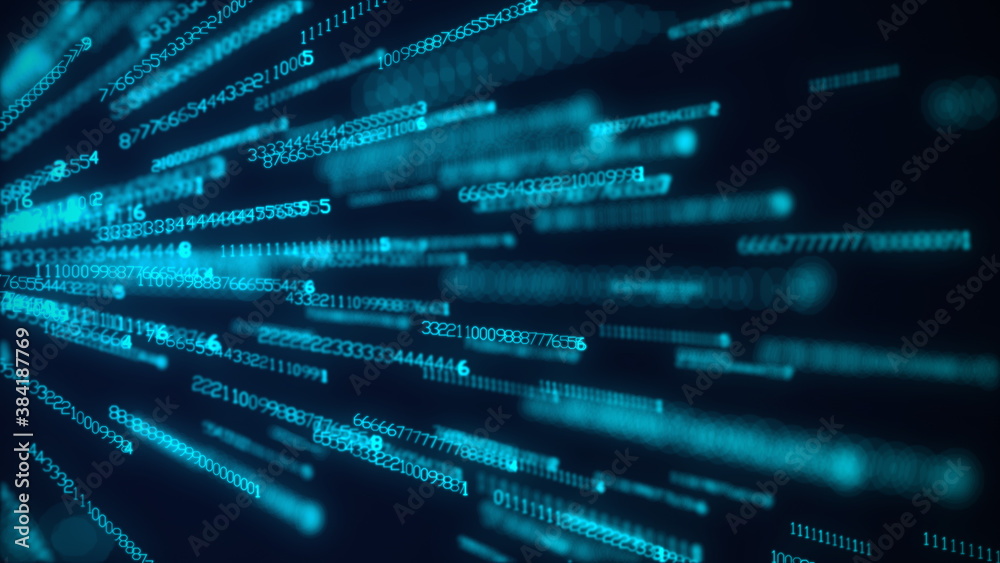 Stream of numbers, modern blue digital background. Virtual reality, abstract matrix background. Data flow, concept of falling money. Calculations, data processing, cyber security. Stream of numbers, modern blue digital background. Virtual reality, abstract matrix background. Data flow, concept of falling money. Calculations, data processing, cyber security.