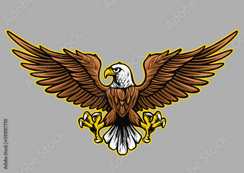 stock vector eagle object illustration