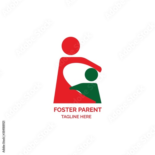 The foster parent logo is suitable for organizations engaged in caring for abandoned children and orphans