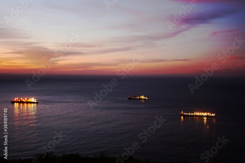 Sonnenuntergang über dem Indischen Ozean © Peter