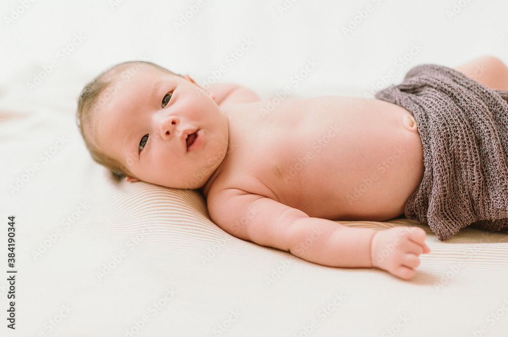 Newborn female Baby - Happy family moments - Asian and European half-caste child Newborn female Baby - Happy family moments - Asian and European half-caste child
