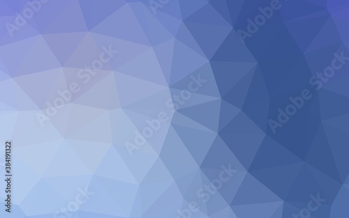 Light BLUE vector shining triangular pattern.