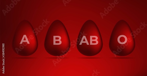 illustration graphic vector blood type