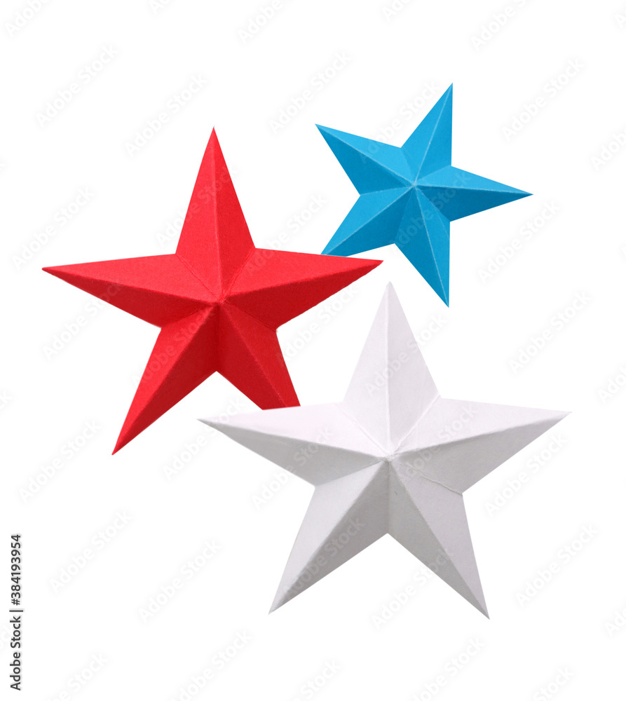 A flag paper stars decoration A flag paper stars decoration