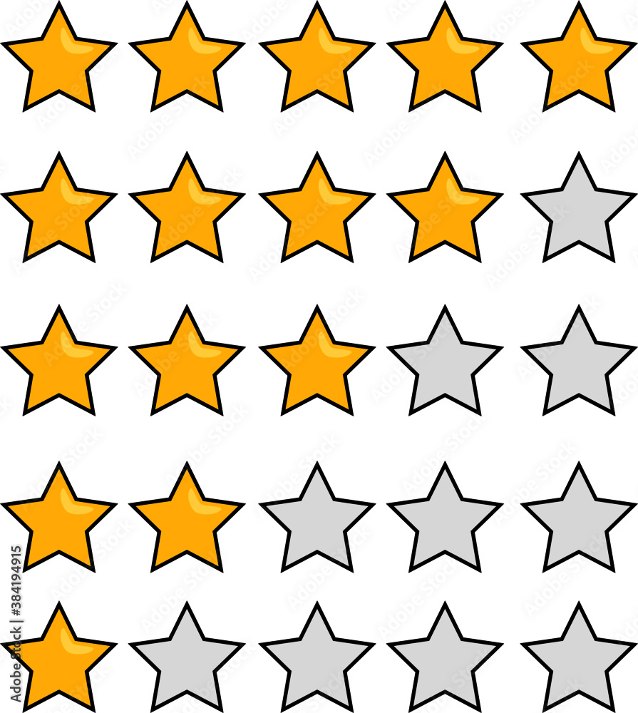 The star vector illustration serves as a review symbol, perfect for banners, social media, flyers and more The star vector illustration serves as a review symbol, perfect for banners, social media, flyers and more