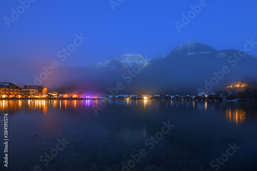 Canvas Print An einem Winterabend am Königssee