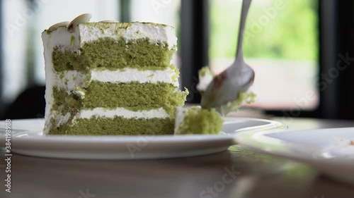matcha green tea cake