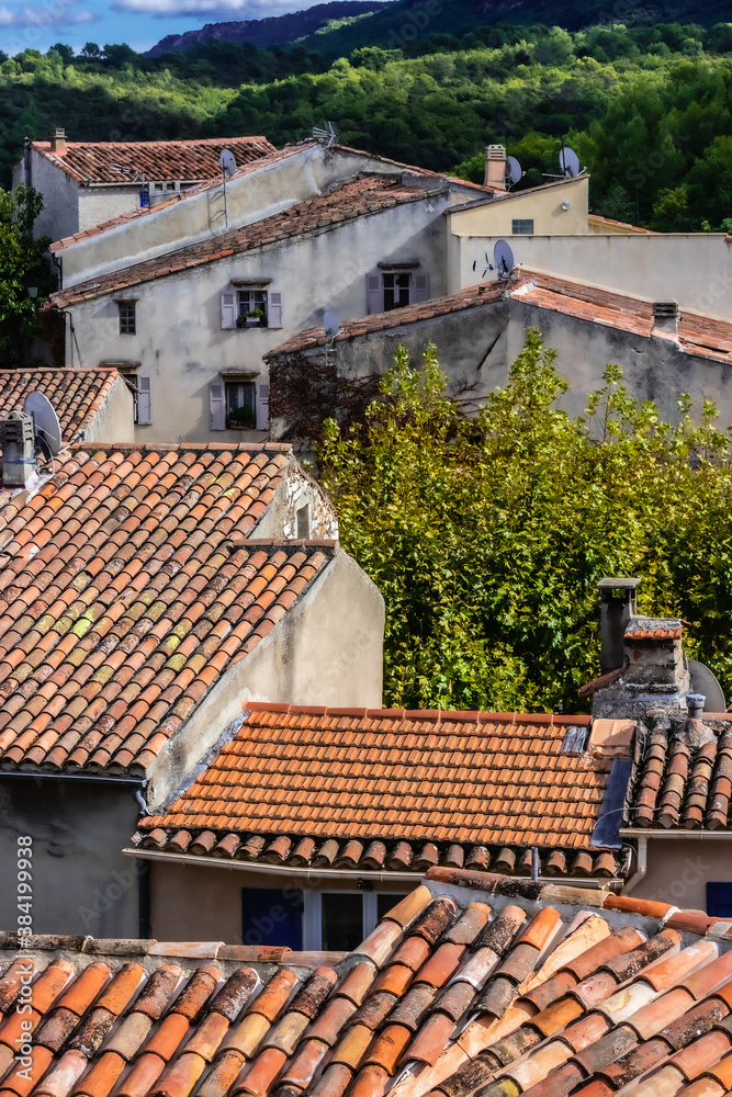 the village of Rians, in Provence