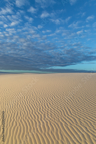 Sunrise at White Sands National Park in New Mexico