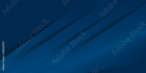 Modern dark blue abstract background with 3D overlap layer and shiny triangle