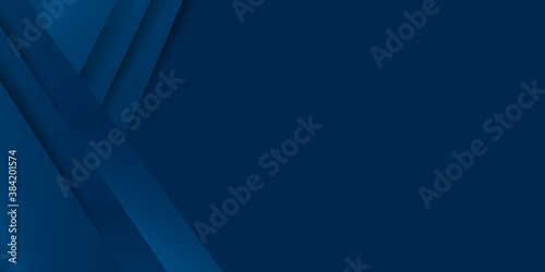 Modern blue abstract presentation background with 3d triangle overlap layer 