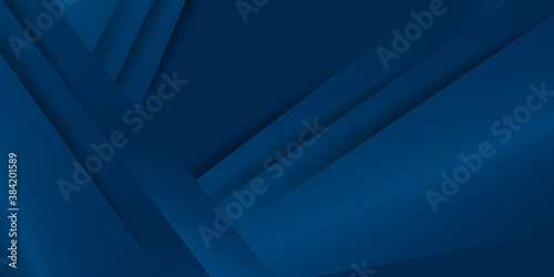 Modern blue abstract presentation background with 3d triangle overlap layer 