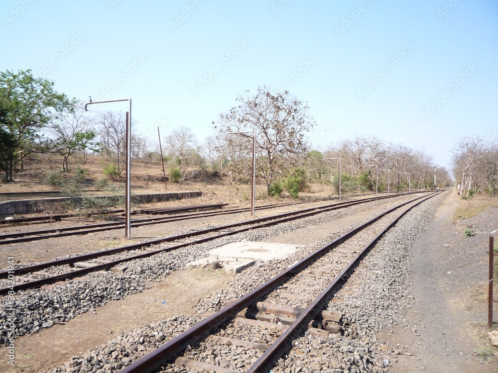 Obraz premium railway in the countryside