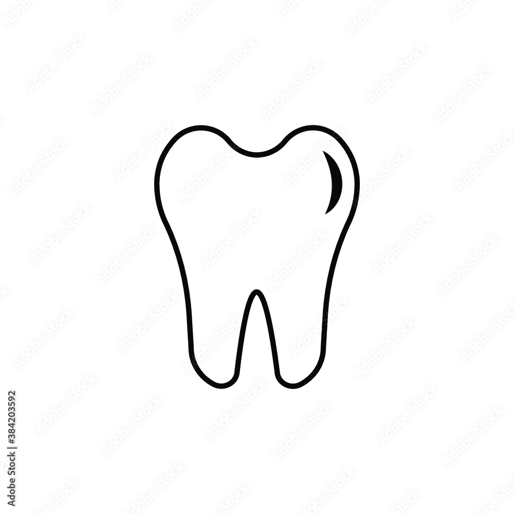 Tooth Icon. Isolated against a white background. eps 10 Tooth Icon. Isolated against a white background. eps 10