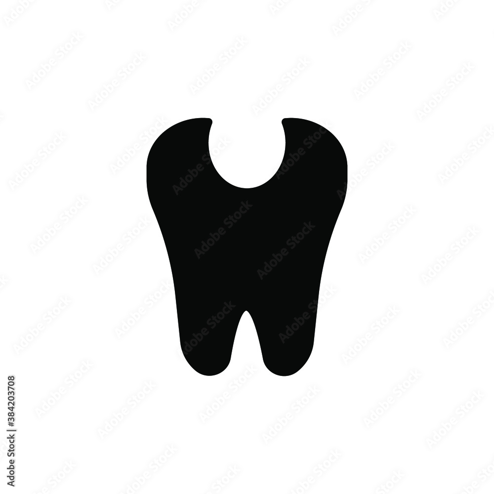 Tooth Icon. Isolated against a white background. eps 10 Tooth Icon. Isolated against a white background. eps 10