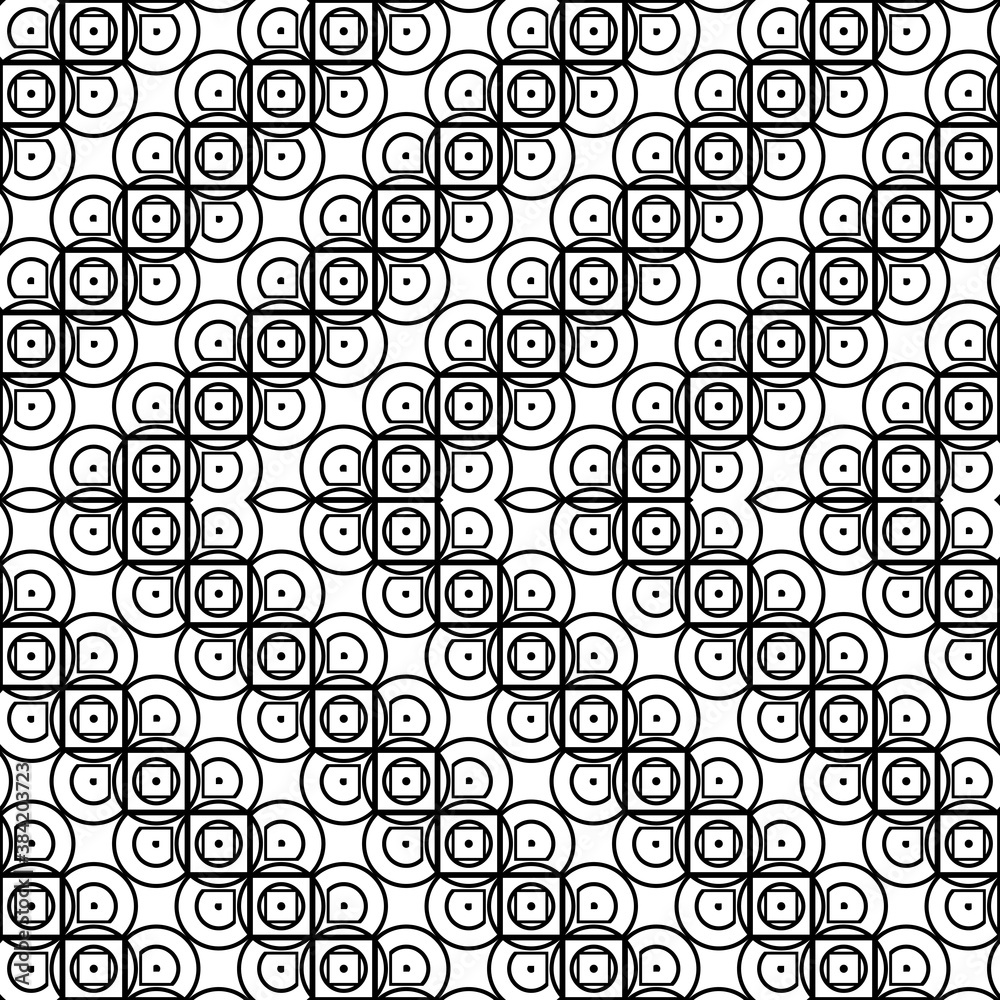 Design seamless monochrome grating zigzag pattern