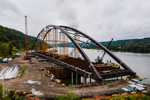 The Wellsburg Bridge is a tied-arch bridge under construction between Brilliant, Ohio and Wellsburg, West Virginia.