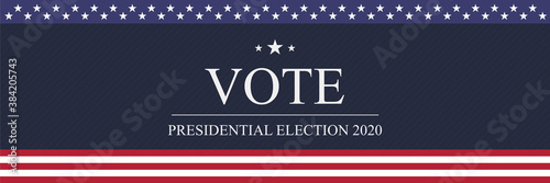 Presidential election vector template. Vote 2020