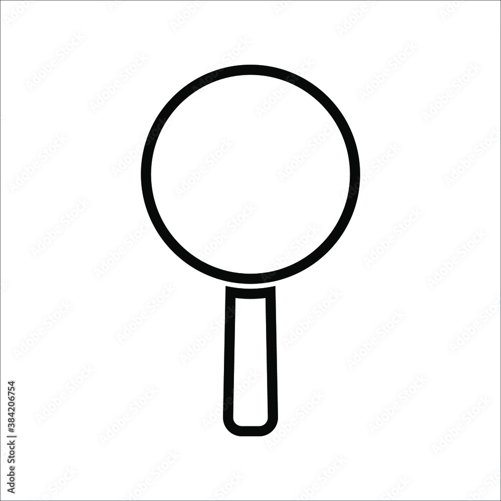 isolated magnifying glass vector icon with a white background isolated magnifying glass vector icon with a white background