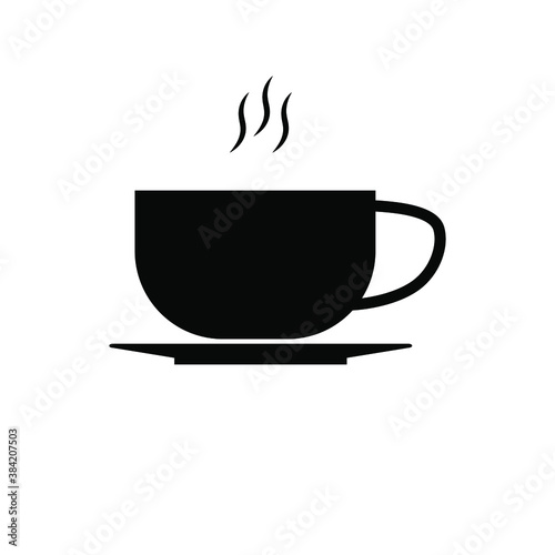 Quick coffee cup icon. Get rid of the coffee cup icon. Vector illustration of a disposable cup. Coffee icon with a white background. eps 10