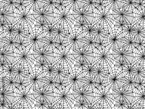black spiderweb background, vector illustration