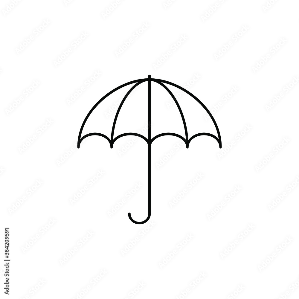 umbrella icon on a white background. eps 10