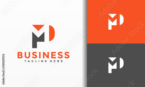 monogram letters PM logo