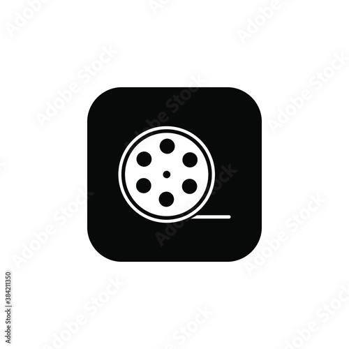 film strip icon. film roll icon on a white background
