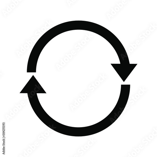 Loading progress or load circle icon. on white background