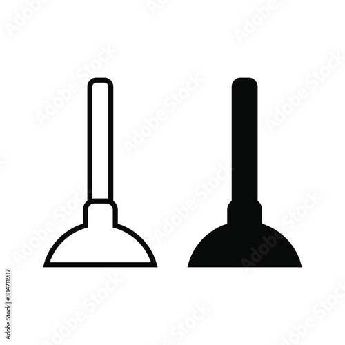 plunger - plumbing icon vector design template. eps 10
