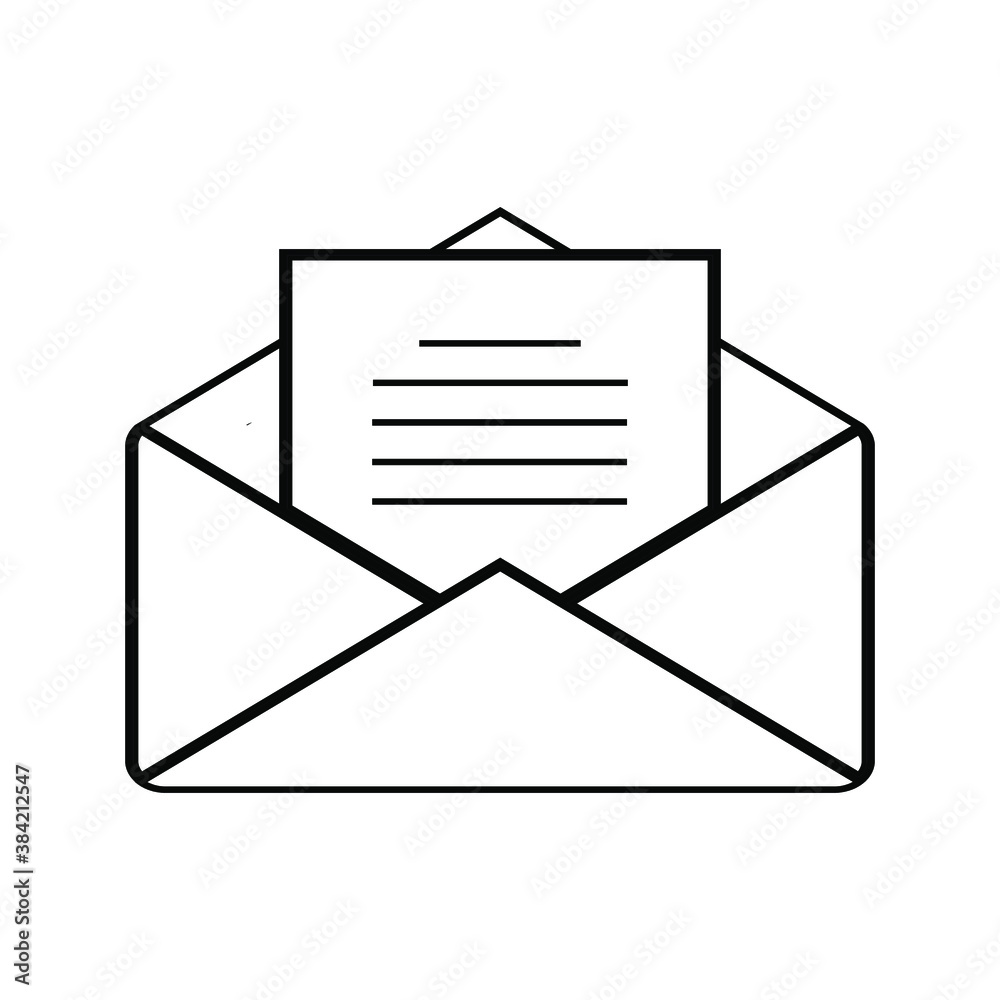 Mail icon, vector illustration. Flat design style. eps 10 Mail icon, vector illustration. Flat design style. eps 10