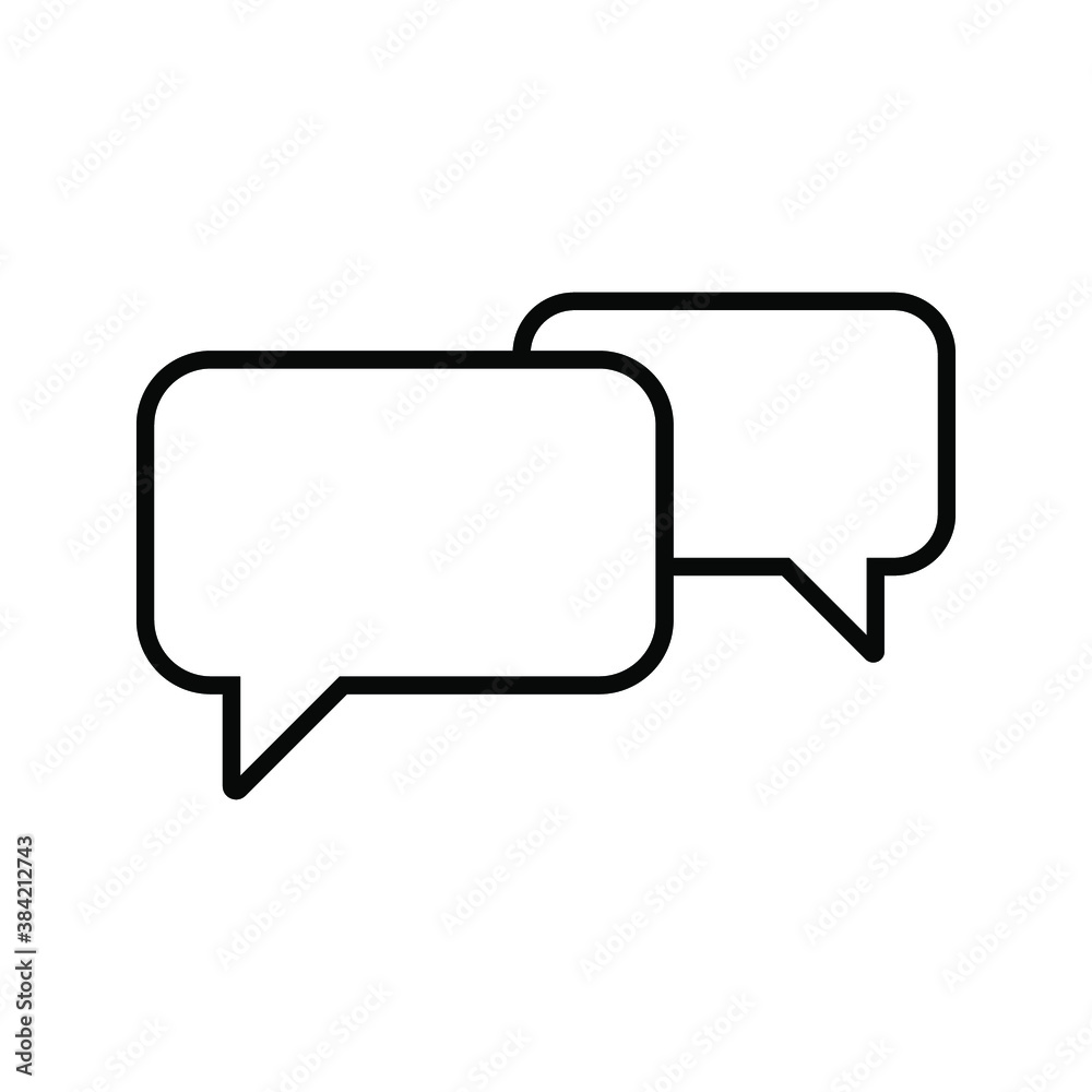 Talk bubble speech icon. Blank empty bubbles vector design elements. Chat on line symbol template. vector illustration. Talk bubble speech icon. Blank empty bubbles vector design elements. Chat on line symbol template. vector illustration.