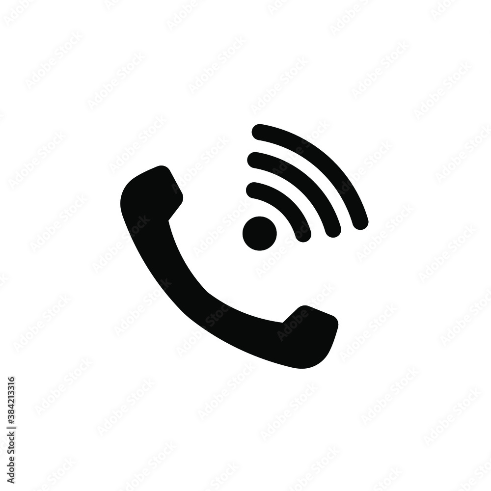 Handset related vector glyph icon. Isolated on white background Handset related vector glyph icon. Isolated on white background
