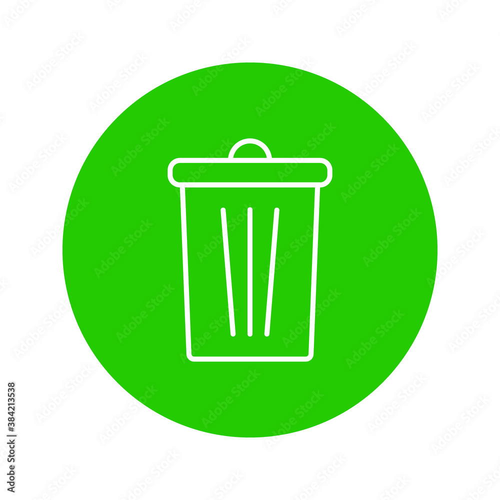 vector icon trash can. Delete icon vector, Trash can, bin, Garbage sign isolated on white background. vector icon trash can. Delete icon vector, Trash can, bin, Garbage sign isolated on white background.