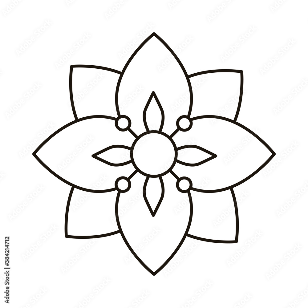 beautiful flower garden nature line style icon beautiful flower garden nature line style icon