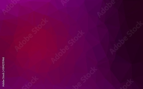 Light Purple vector polygonal template.