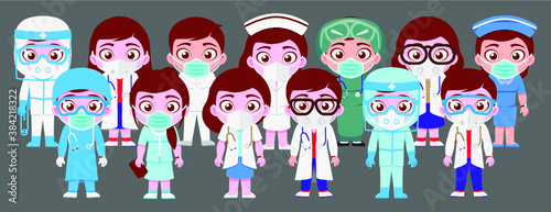 Doctors, Team, COVID-19 Warriors & Hospital Full Staff