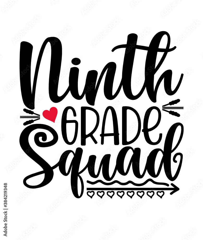 Ninth grade squad svg Ninth grade squad svg