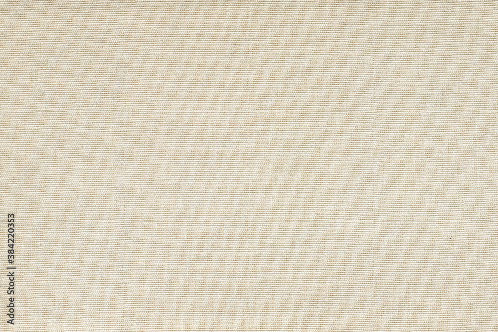 Fototapeta premium Natural linen texture as backdrop. Abstract cotton towel mockup template fabric on background. Cloth wallpaper of artistic grey wale linen canvas texture for the painting. Cloth blanket or curtain.