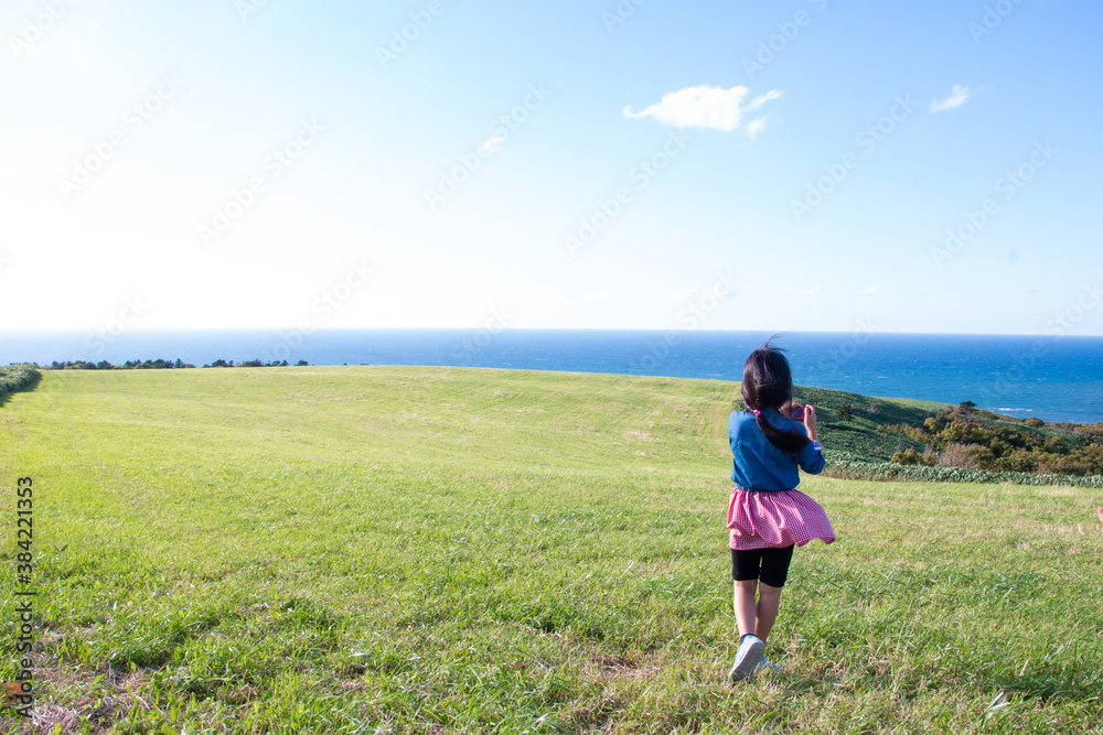 撮影中の少女 撮影中の少女