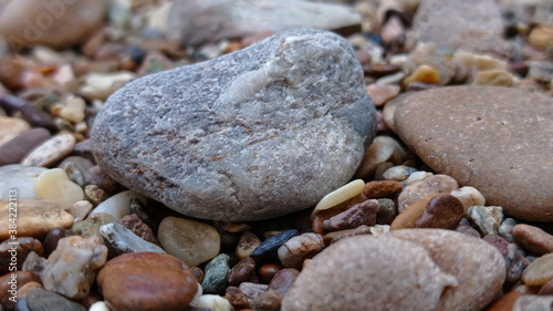 stones close up on the beach