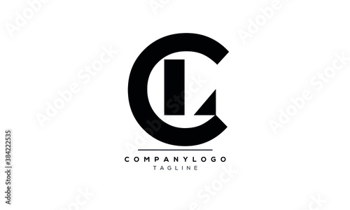 Alphabet letters Initials Monogram logo CL,LC