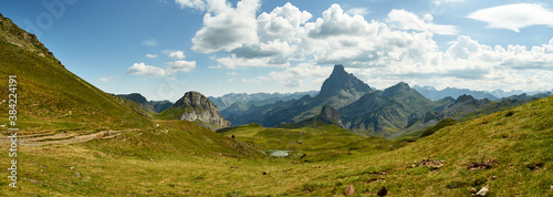 panoramic view landscape of the pyrenees in summer 9