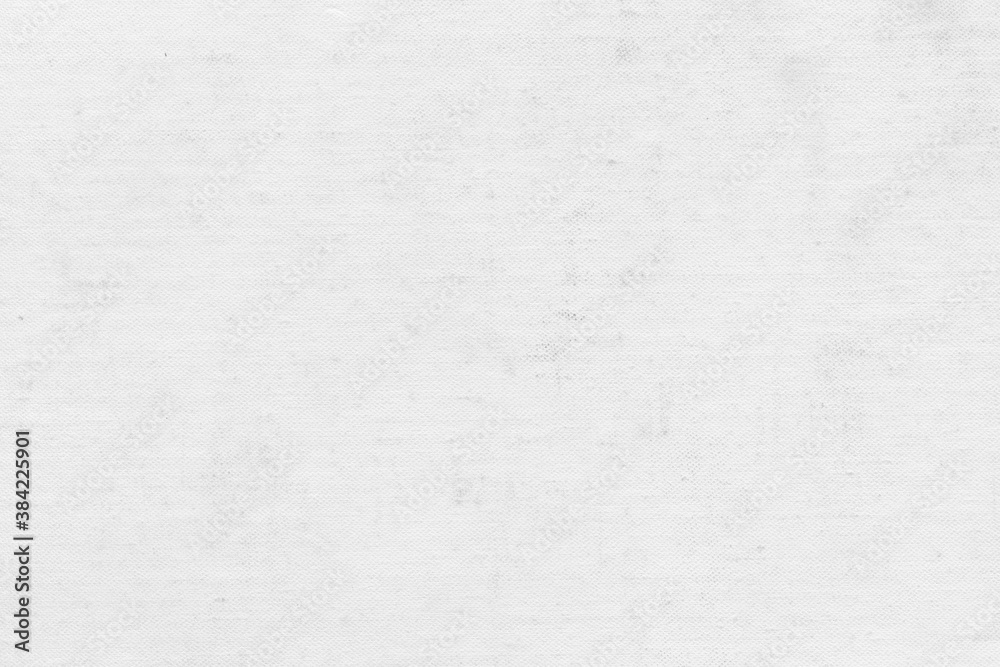 Obraz premium White natural linen texture as a backdrop. Abstract cotton towel mockup template fabric on the background. Cloth wallpaper of artistic grey wale linen canvas texture for the painting. 