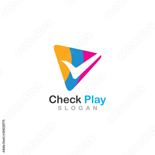 Check play button concept design gradient vector illustration Free Download Check play button concept design gradient vector illustration - GFXLoad