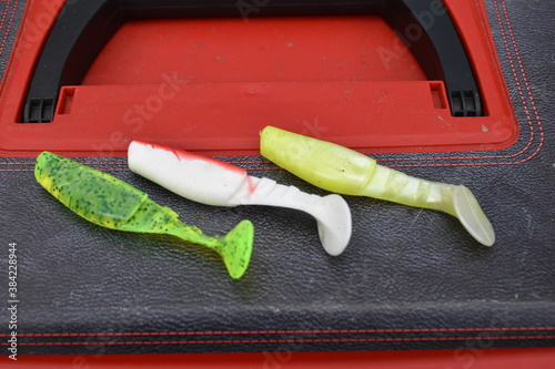 Silicon Fishing gum lure on box