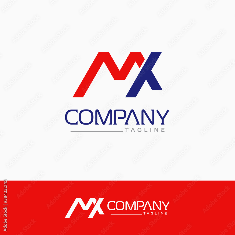 Creative letter mx logo. design vector Creative letter mx logo. design vector
