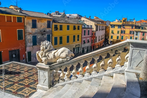 Central Square in Lavagna, Italy